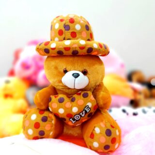 Teddy Bear with Cap & Love , soft toys teddy bear , online shopping, teddy bear online shopping, soft toys online shopping